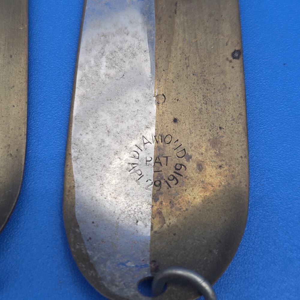 Vtg Diamond Co Trolling Spoon Lure Lot 26pc Brass Copper Size 4 5 6 7 1919 Pat - Picture 5 of 9